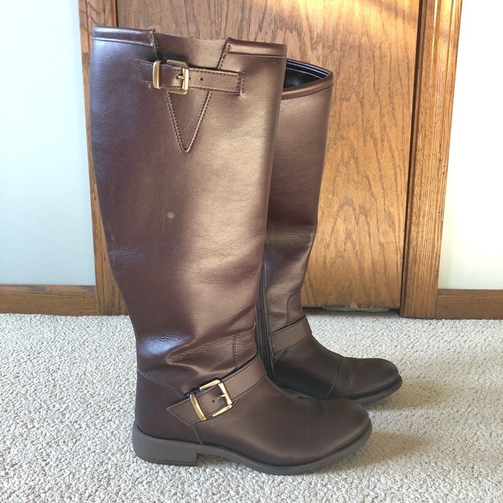 Will’s Vegan Shoes London Buckled Knee-Length Boot